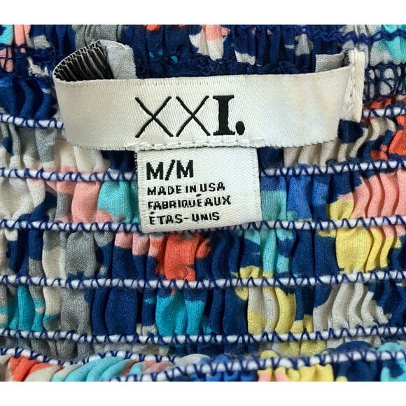 Forever 21 Multicolor Strapless Tunic Size Medium - Picture 3 of 3